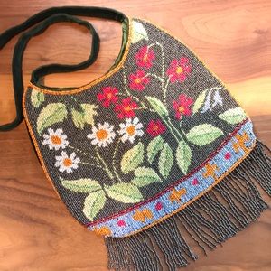 Accessorize - beaded, fringe purse